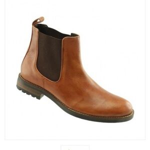 TB PHELPS- Santa Fe Chelsea Boot Tan Brown Ankle Boots Western Cowboy